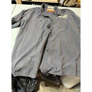 Red Kap XL Gray Work Shirt Ralph Wayne's‎ Vintage Bicycle Nationals